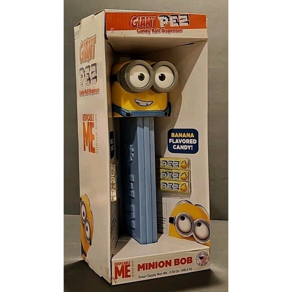 Other - Despicable Me MINION BOB GIANT PEZ Dispenser 12" TALKS w/ Candy 2017 NIB